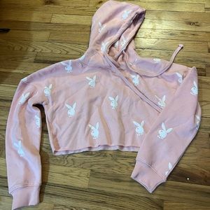 Playboy x Missguided Cropped Sweatshirt NWT